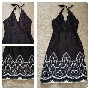 Black & White holter dress